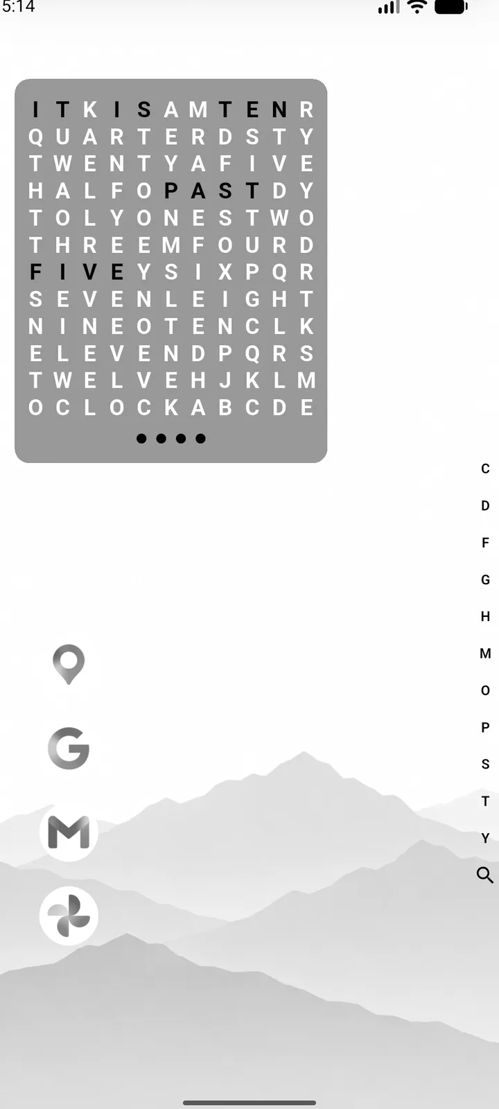 Custom word clock